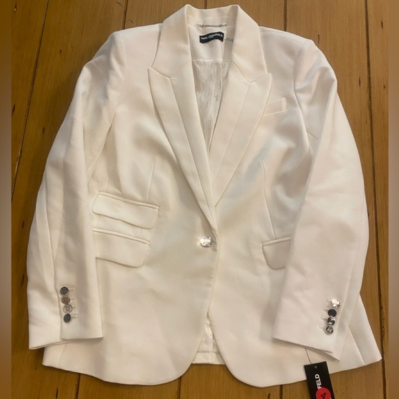 Karl Lagerfeld Women’s White Blazer One Button Single New size 12 - Picture 1 of 9